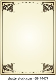 art nouveau frame