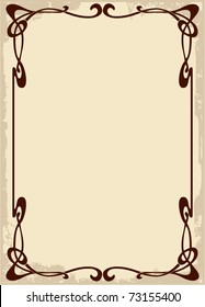 Art Nouveau Frame