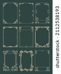 Art Nouveau Frame Set, Templates for Retro Posters, Covers, Illustrations, Invitations