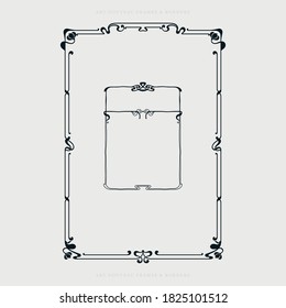 Art Nouveau Frames Borders Stock Vector (Royalty Free) 1825101512 ...