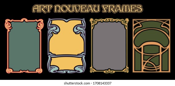 Art Nouveau Frames, Photo Frames 1920s, 1930s Style 