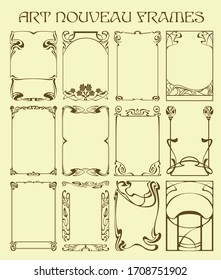 Art Nouveau Frames, Photo Frames Decorative Borders 1920s, 1930s Style 