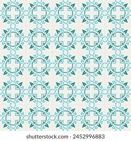 art nouveau, green vine, japanese tiles, vintage pattern, decorative seamless background