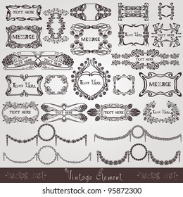 Art Nouveau Label Modern Banner Element