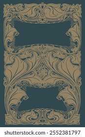 Arte nouveau motivo padrão decoração desenho desenho desenho desenho desenho ilustração