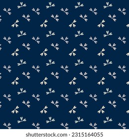 art nouveau pattern, abstract flowers on a blue background