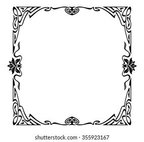 Art nouveau picture frame