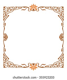 Art nouveau picture frame