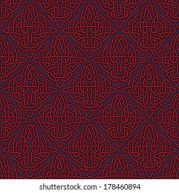 Art Nouveau seamless background(vector, CMYK)