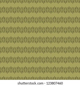 Art Nouveau seamless pattern. Editable vector file