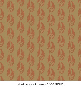 Art Nouveau seamless pattern. Editable vector file