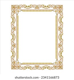 Art Nouveau Style. Floral, striped patterned frames for invitations, menus, labels, websites, catalogues, brochures. vectors.