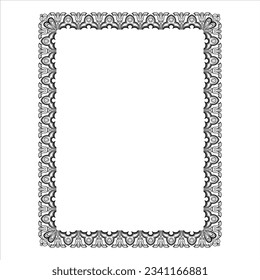 Art Nouveau Style. Floral, striped patterned frames for invitations, menus, labels, websites, catalogues, brochures. vectors.