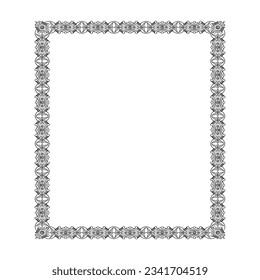 Art Nouveau Style. Floral, striped patterned frames for invitations, menus, labels, websites, catalogues, brochures. vectors.