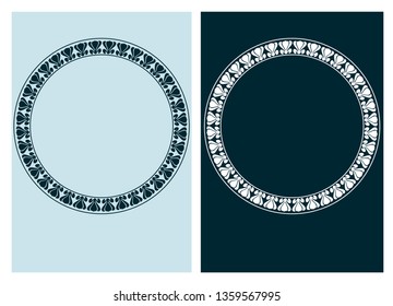 art nouveau vector frame vector