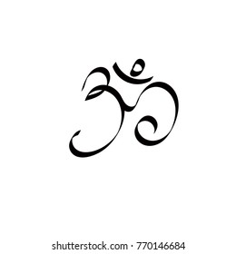 Art Ohm Sign. Om Symbol. Yoga Symbolizing