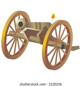 art of an old cannon