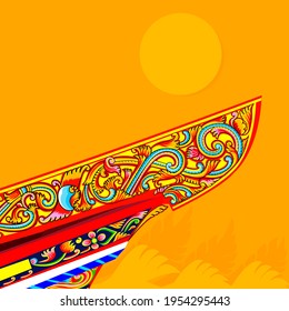 The art on the boat is like an "artistic masterpiece on waves" and is considered art of life as the kolae boat not only shows off the greatness of its design