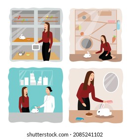 Art on the theme "rabbit". Here are the recommendations for caring for a rabbit: how to properly carry it home from the store, what kind of house should be, how to take care of the pet's health