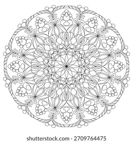  Art on the wall. Coloring book Lace pattern The tattoo. Design for a wallpaper Paint shirt and tile Sticker Design, Decorative circle ornament in ethnic oriental style Vector abstract mandala pattern
