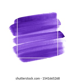 Art paint abstract background. Brush stroke texture design poster vector over square frame. Perfect watercolor design for headline, logo and sale banner.