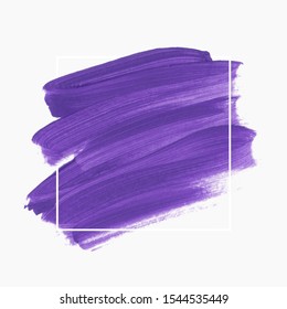 Art paint abstract background. Brush stroke texture design poster vector over square frame. Perfect watercolor design for headline, logo and sale banner.