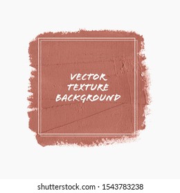 Art paint abstract square background. Texture brush stroke poster vector. Perfect oil paint design for logo and sale banner.