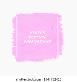 Art paint abstract square background. Texture brush stroke poster vector. Perfect oil paint design for logo and sale banner.
