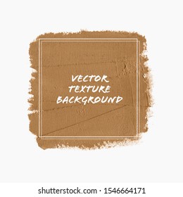 Art paint abstract square background. Texture brush stroke poster vector. Perfect oil paint design for logo and sale banner.