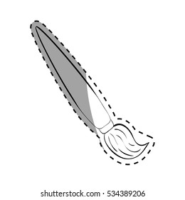 Art paint brush icon vector illustration graphic design