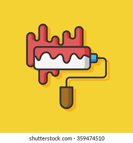art paint brush vector icon