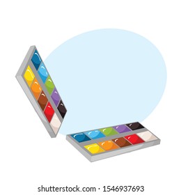 art paint for drawing vector illustration