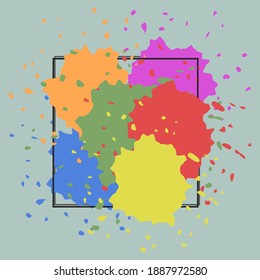 art paint frame abstract draw