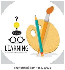 Art paint learn concept