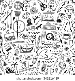 art paint seamless background