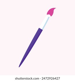 Art paintbrush tool icon isolated on white background.