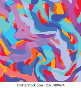 The art of painting with different elements coming together to create a unique image. Use an image to destroy the fabric or background.
