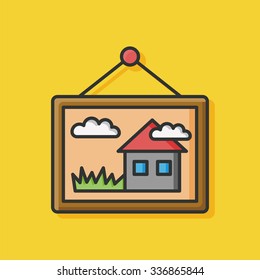 art painting icon vector