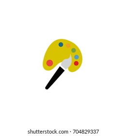 Art palette icon isolated vector illustration on white transparent background