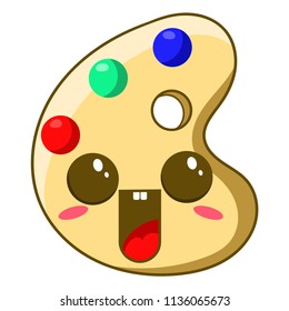 art palette icon, vector illustration