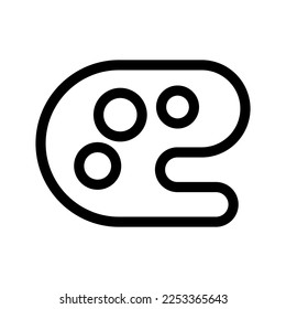 Art Palette Icon Vector Symbol Design Illustration