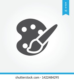 Art palette vector icon, simple sign for web site and mobile app.