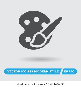 Art palette vector icon, simple sign for web site and mobile app.