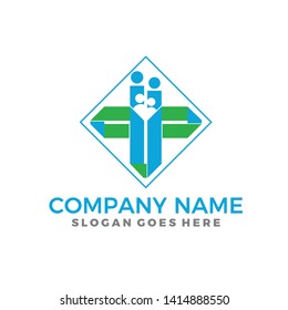 the art of paper folds becomes a family health logo