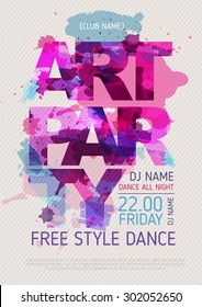 Art party poster
