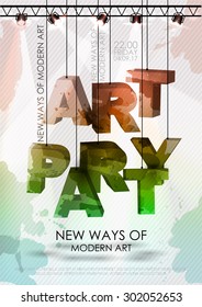 Art party poster
