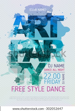Art party poster