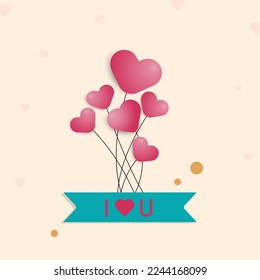 The art of passion design and decoration element, shape, banner, and template symbolizes valentine's celebration of love and romance and a happy holiday on valentines day.