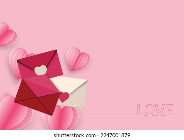 El arte del diseño de pasión y el elemento de decoración, forma, pancarta y plantilla simboliza la celebración valentina del amor y el romance y una feliz fiesta en el día de San Valentín.