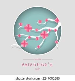 The art of passion design and decoration element, shape, banner, and template symbolizes valentine's celebration of love and romance and a happy holiday on valentines day.